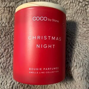 NWOT Coco by Stone - Christmas Night - Bougie Parfumme 11oz 3 wick Candle Red